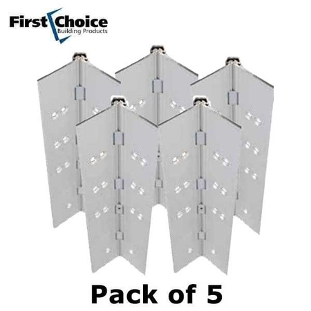 FIRST CHOICE Heavy Duty Continuous Hinge x Full Concealed x 3/32"
Inset x Clear x 95" (Pkg of 5) FCH-FC240-95-CL